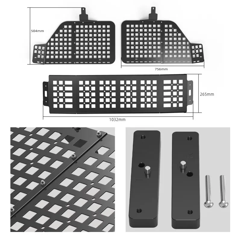 Upgraded Rear Window Overhead Molle Panel Modular Storage Panel for Toyota 4Runner 2010-2024