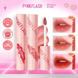 PINKFLASH Mosturizing Liquid Lipstick Waterproof Long-lasting Lip Gloss Glossy Non-sticky High Pigment Lip Tint Makeup Cosmetics