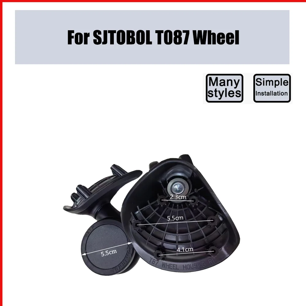 

For SJTOBOL T087 Trolley Case Wheel Pulley Sliding Universal Luggage Wheel Silent Smooth Wear-resistant Accessories Caster Wheel