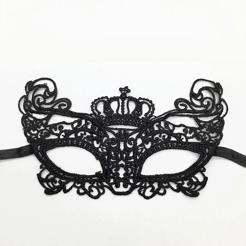 Queen Animal Flower Adult Toys 18+ Goods Porn Erotic Lingerie Accessories Bdsm Sex Mask Sexy Women's Lace Half Face Masks