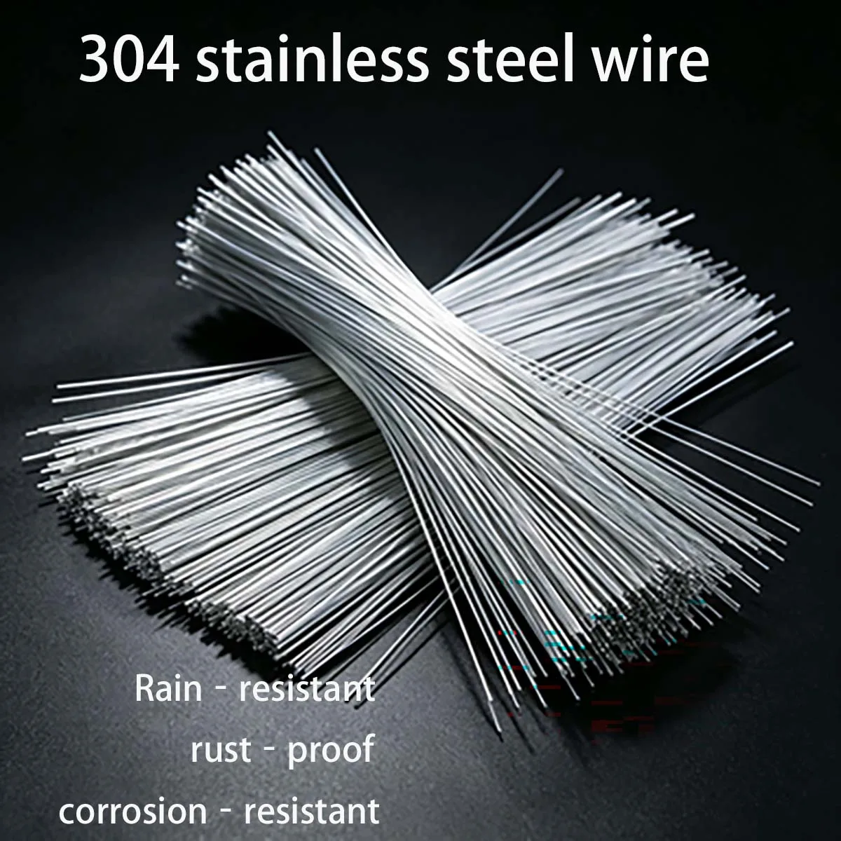 304 Stainless Steel Cable Tie, Metal Binding Wire, Self‑Locking Stainless Steel Zip Tie for Fastening