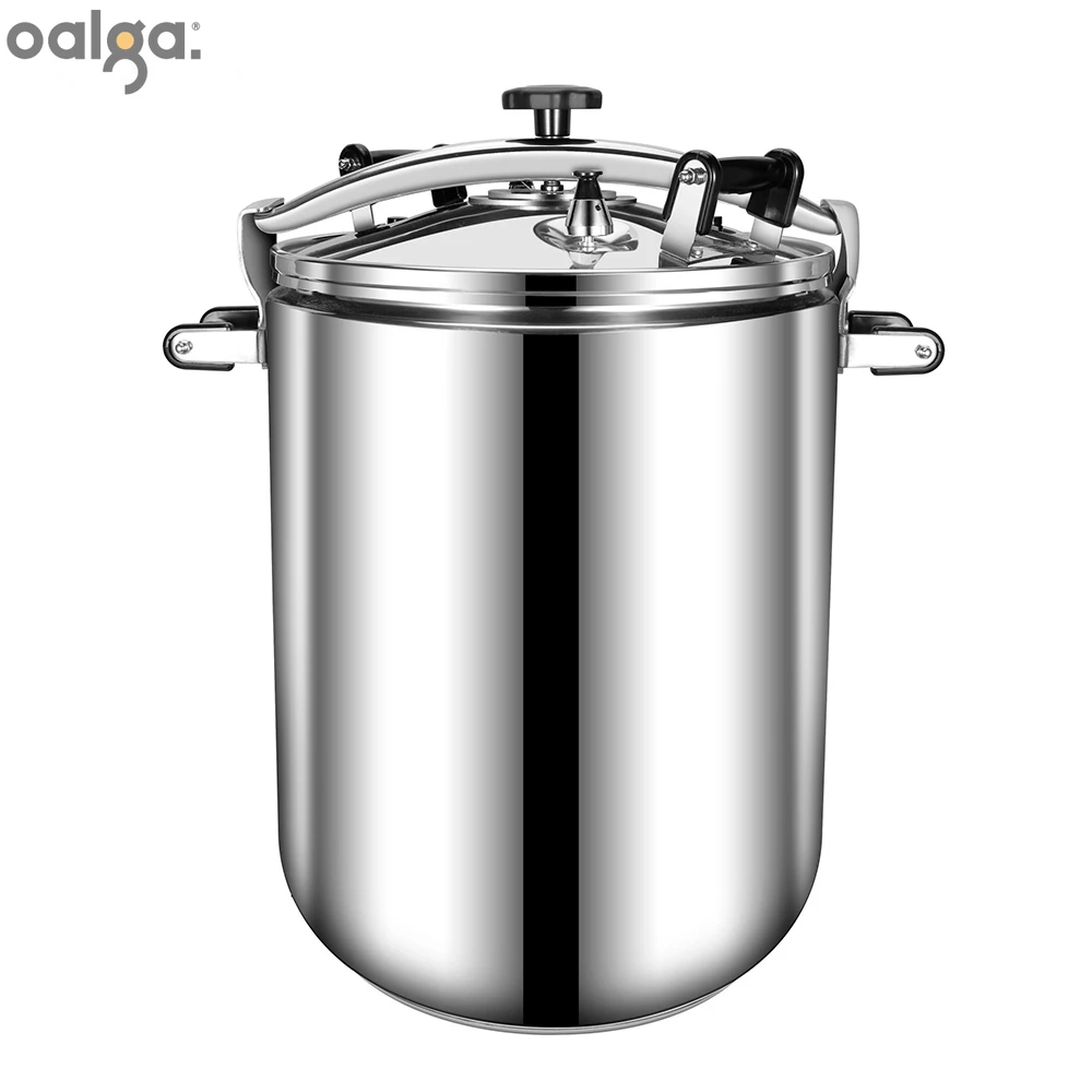 Large Capacity Pressure Cooker for Commercial Use, Stainless Steel, Kitchen