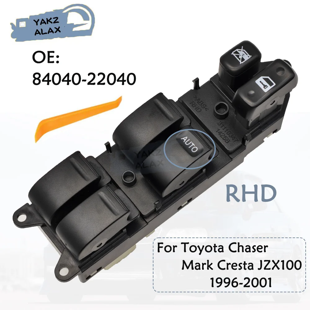 Right Hand Driver Side Window Control Switch for Toyota Chaser Mark Cresta JZX100 1996 1997 1998- 2001 84040-22040 8404022040