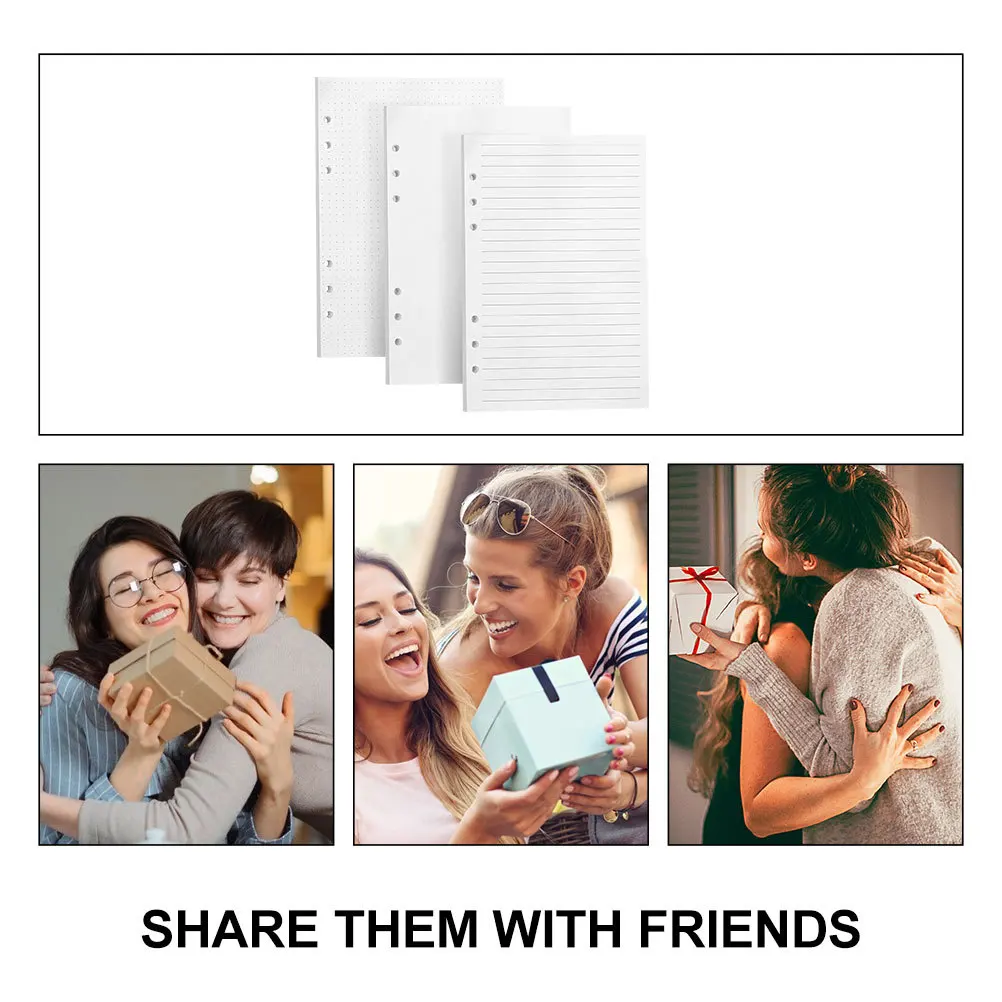 240 قطعة A5 المفكرة إدراج السلس ورق للكتابة فضفاضة ورقة دفتر الملء اصطف ورقة للمدرسة مكتب المنزل A5 المفكرة إدراج