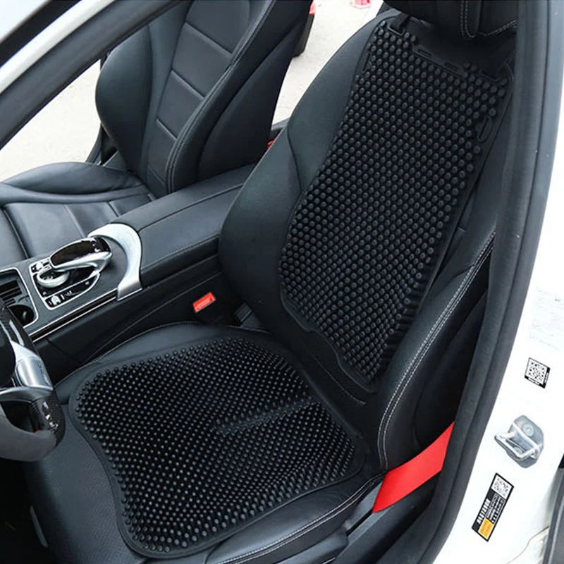 

Универсальные летние автомобильные сиденья, крутая дышащая силиконовая подушка, поддержка поясницы, массаж, силикагель, подставка для спины для Nissan BMW