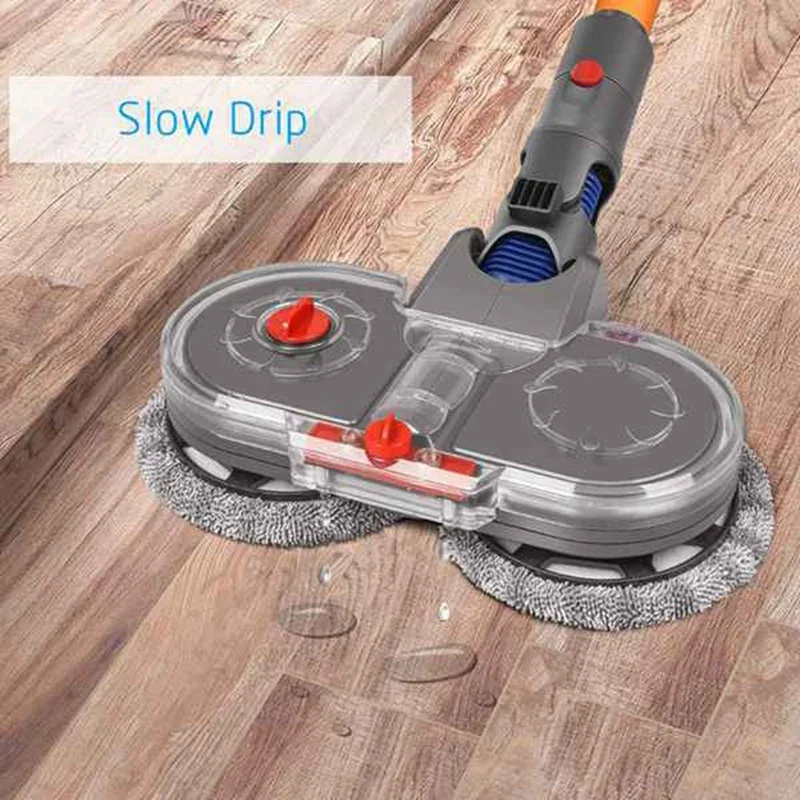 Electric Mop Head For Dyson V10 V12 Slim Vacuum Cleaner, With Removable Water Tank And 12 Washable Mop