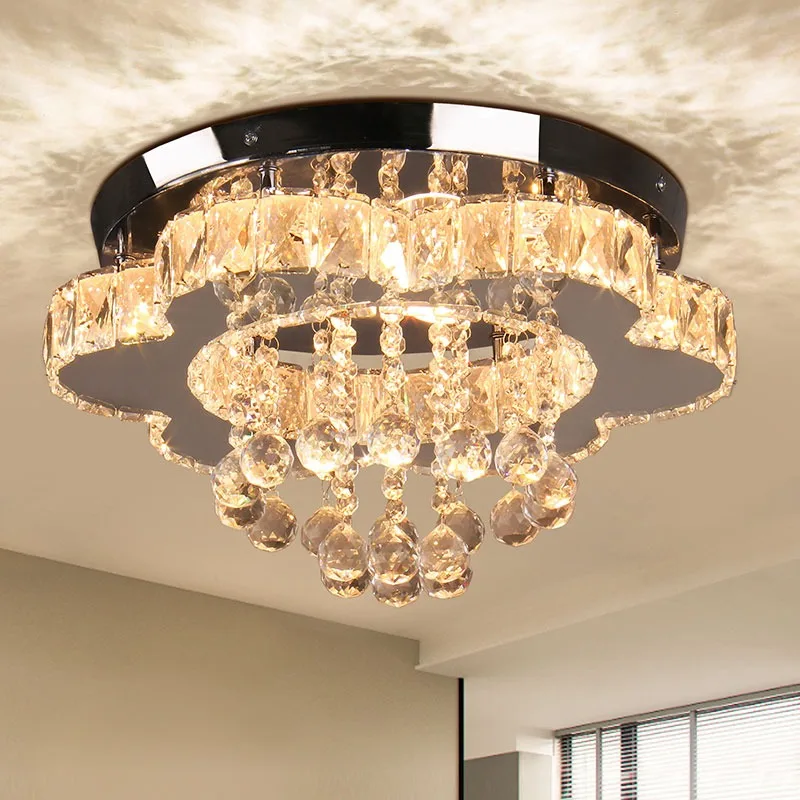 2024 New Modern FRIXCHUR LED Plum Bossom Crystal Chandelier Ceiling Lamp Decoration Home Appliance Lamps for Living Room Decor