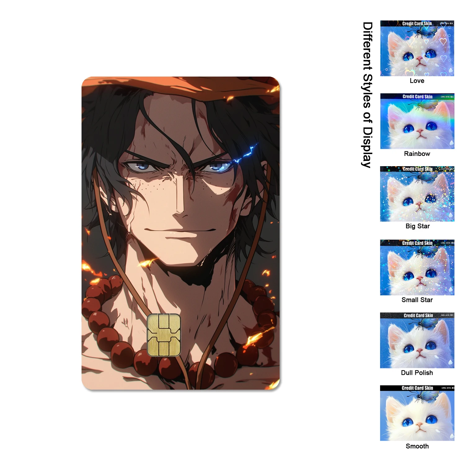 Daboluo Anime Cartoon Series Luffy Skin Pvc Anime Credit Debt Bank Card One Piece Bus Card Front Film Sticker Star Chip