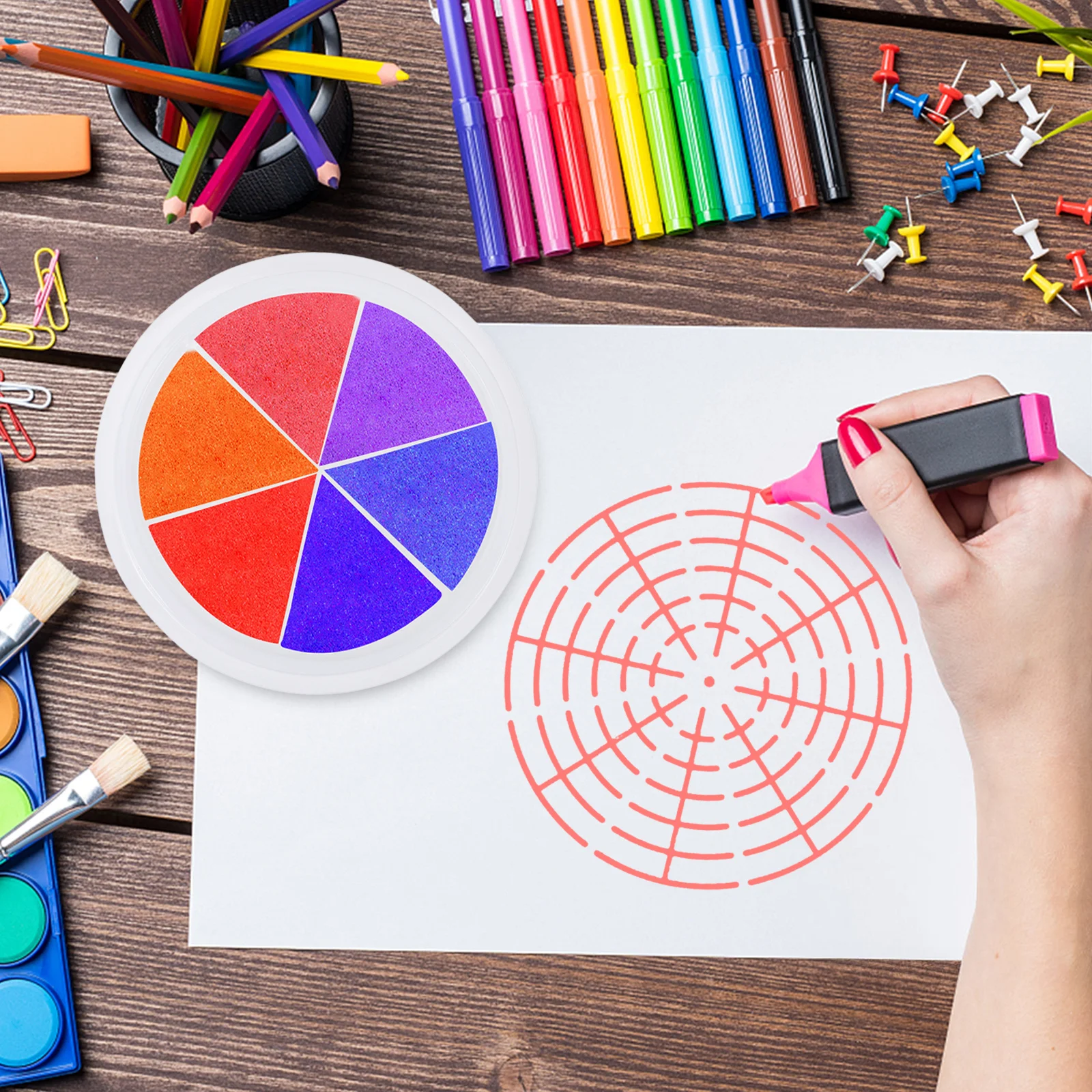 10 قطعة الاطفال إصبع اللوحة منصات الحبر فارغة دائم لا لون الحبر إعادة الملء ختم منصات DIY بها بنفسك الكتابة على الجدران الفصول الدراسية استخدام #2