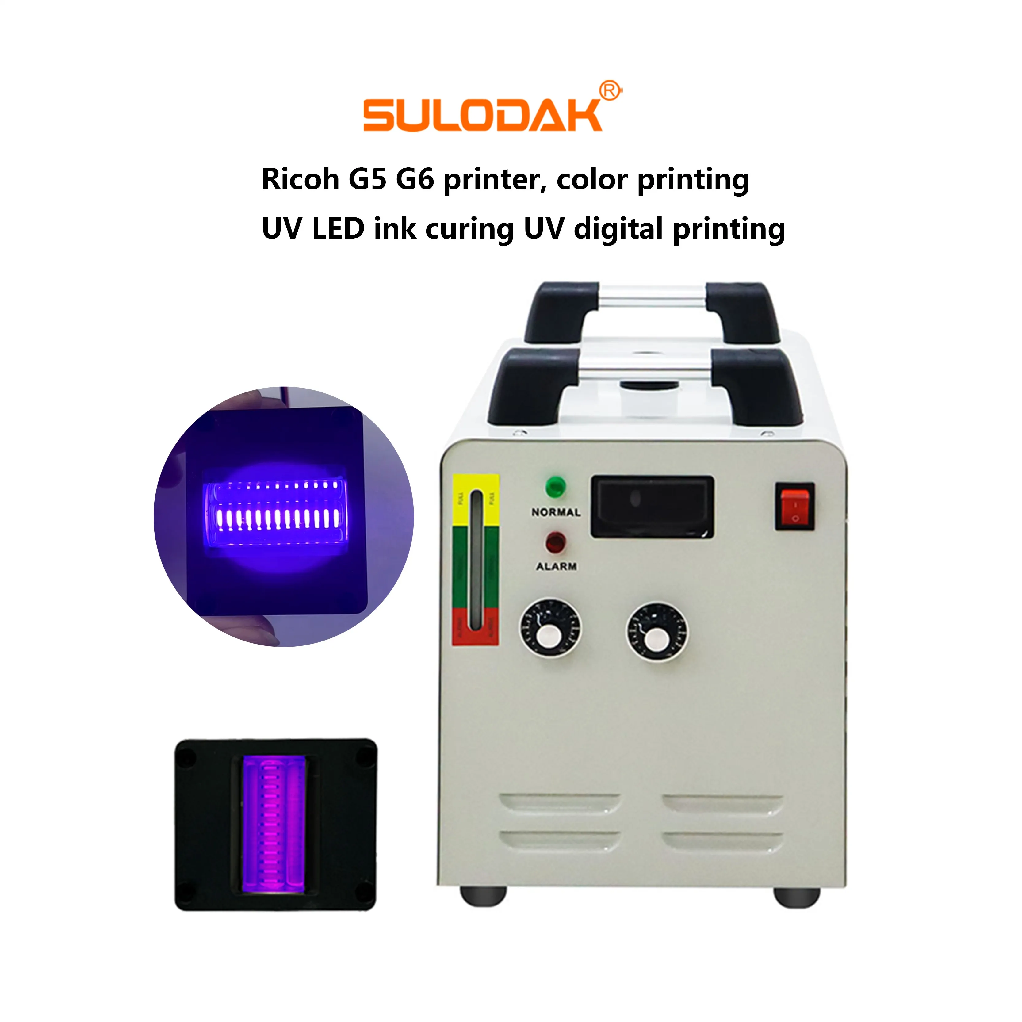 

40*20 MM Water-cooled Curing System For Ricoh G5 G6 Printer Yueda Color Printer Jingutian LED Ink Curing System