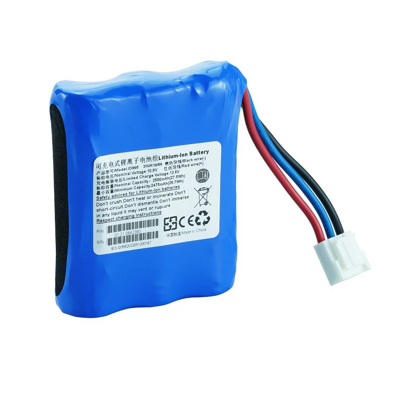 

X12 ID995 3INR19-66 Rechargeable Lithium-ion Battery Pack For Medical Equipment Power Supply