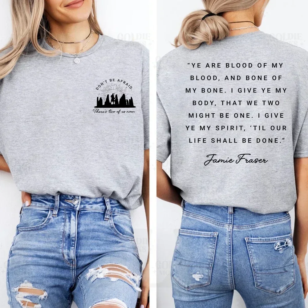 Outlander Frasers Ridge Jamie Fraser Outlander Women T-Shirt Sassenach Claire Fraser Fraser Ridge Clan Tees Bookish Lover Gift