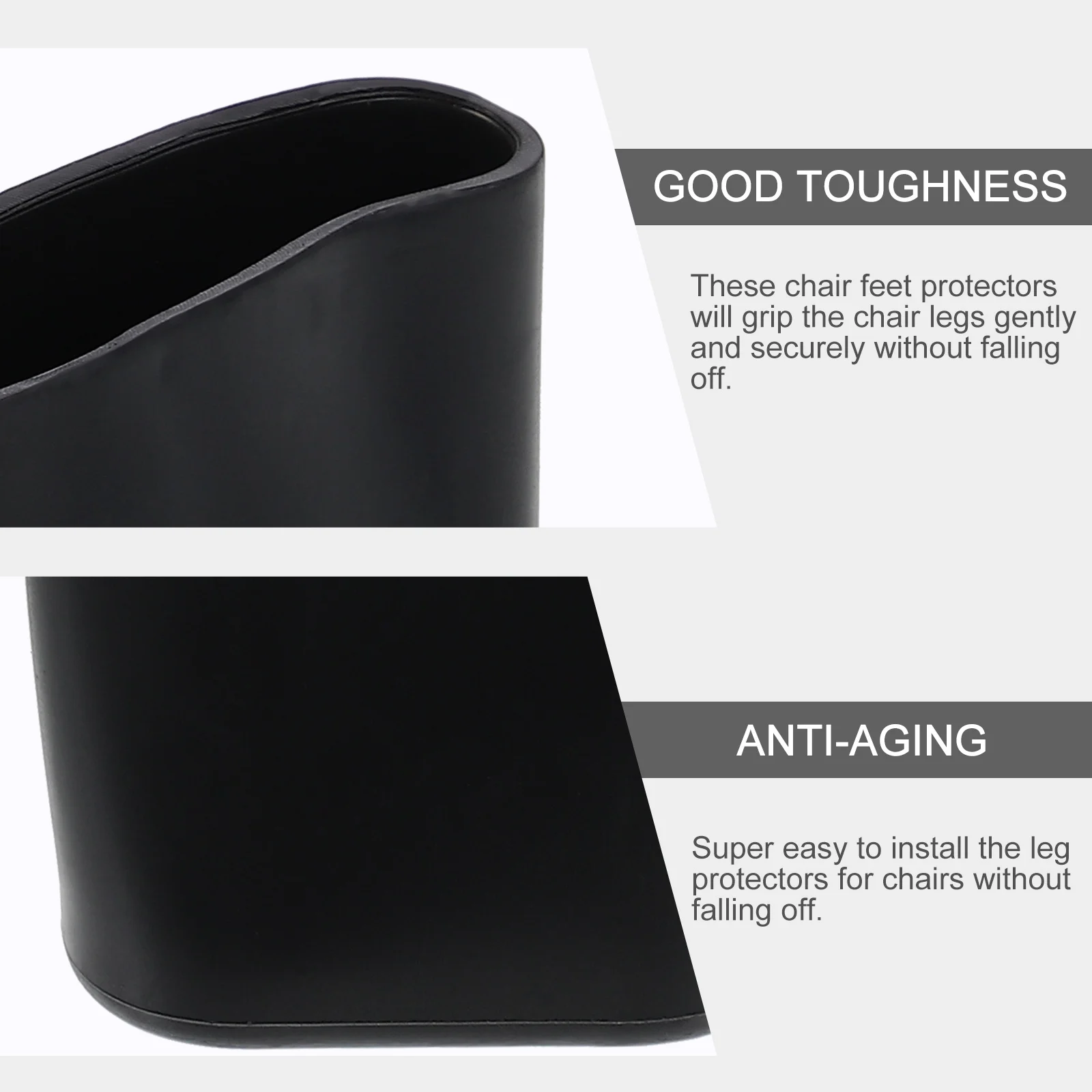 

10Pcs Anti-Slip Chair Foot Covers Oval Table Leg Caps Chair Leg Floor Protectors Home Furniture Feet Pads Floor Protector