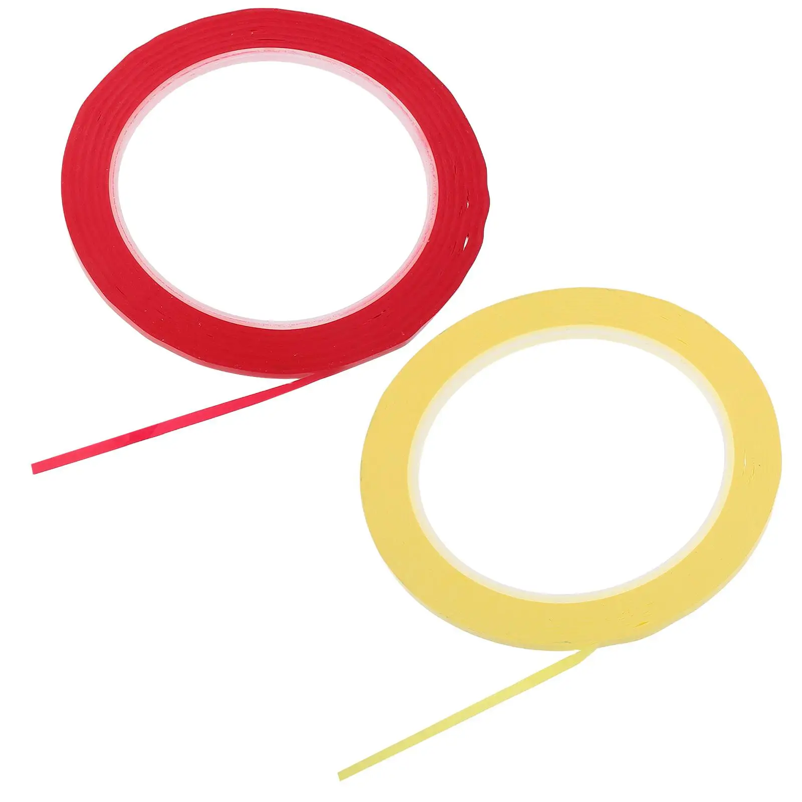 

2 Rolls Violin Cello Stickers 3mm Red Yellow Fingerboard Tape Parts Accessories for Beginners Precision Positioning Safe