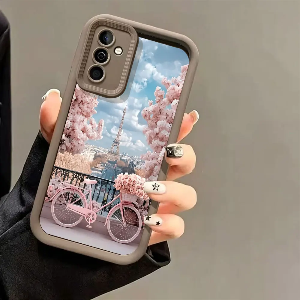 French Landscape Phone Case For Samsung Galaxy A73 A72 A71 A56 A55 A54 A53 A51 A36 A35 A34 A52 A50 A30 S 4G 5G Silicone Cover view 2