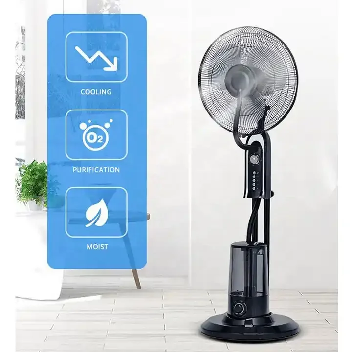 

Key spray fan Large air volume Heat dissipation High power humidification Mechanical cooling Floor electric fan