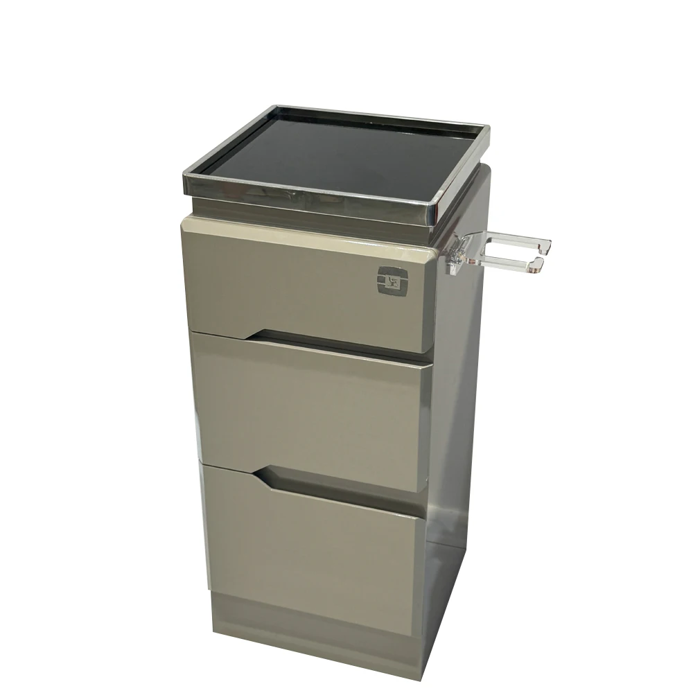 Modern Solid Wood Salon Cart, Durable Multi-Functional Commercial Hair Beauty Salon Furniture for Home Living Room