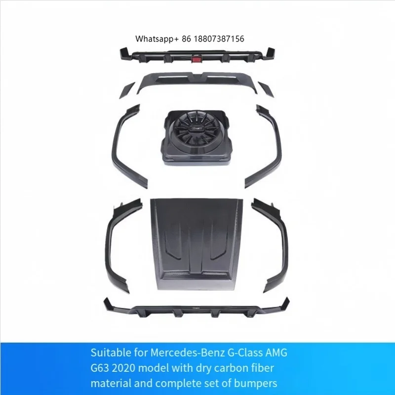 Suitable for MercedesBenz G-Class ‘AMG G63 Upgraded Version with Dry Carbon Fiber Material Small Surround Wide Body Kit