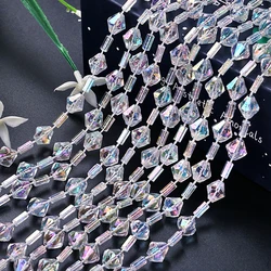 10M Acrylic Crystal Bead Curtain - Exquisite Chain Acrylic Beads Wedding Celebration and Door Curtain Party Decoration Supplies