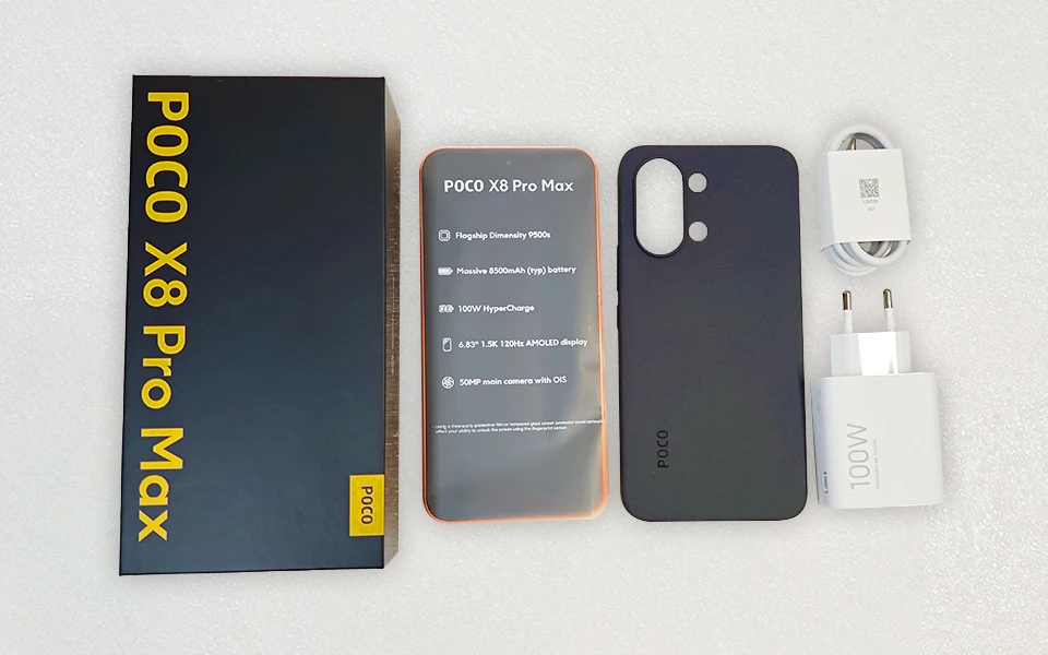 【World Premiere】POCO X8 Pro Max Smartphone Global Version 8500mAh 100W HypeCharge 6.83'' 1.5K Display Dimensity 9500s NFC