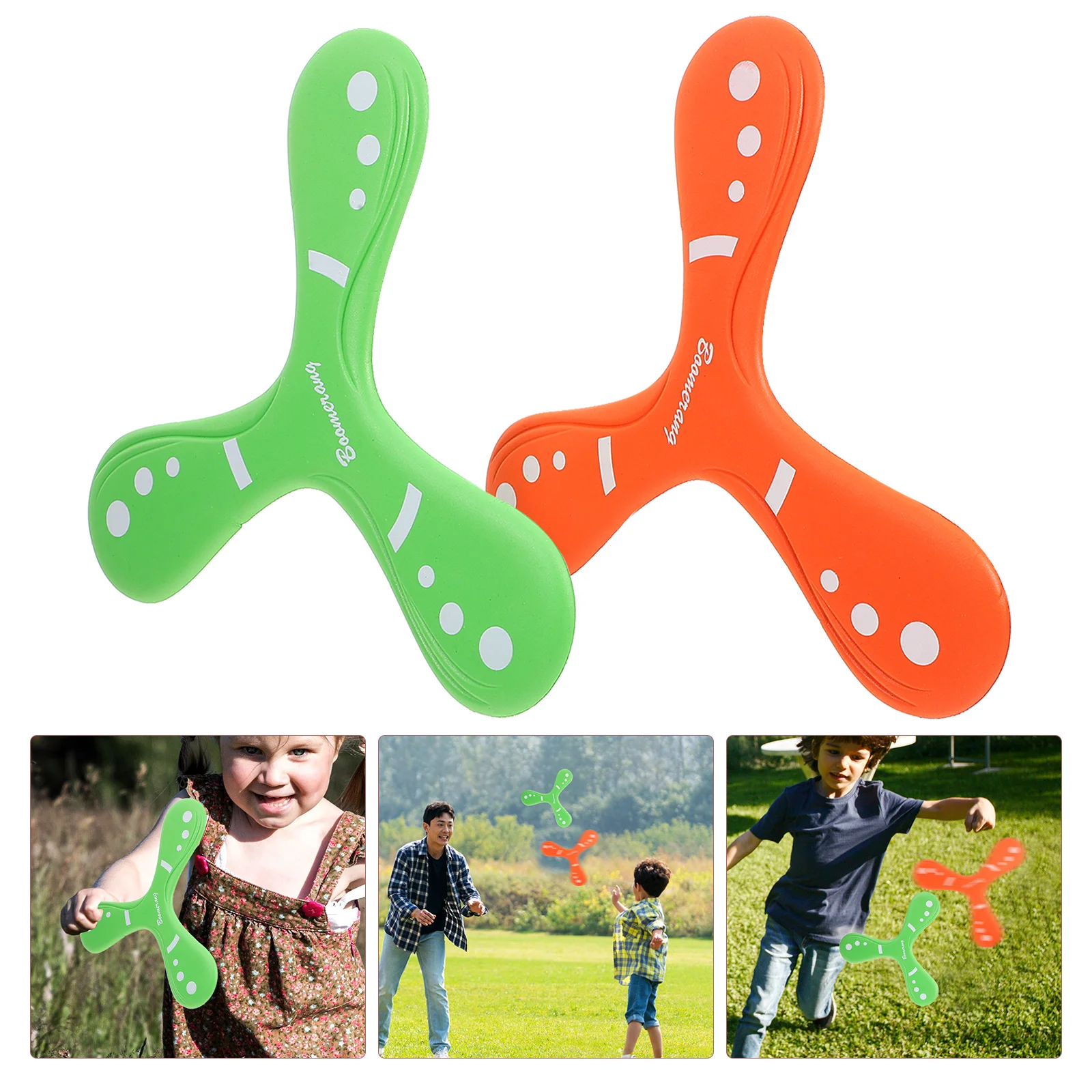 

2 Pcs Children's Triangle Outdoor Kids Eva Handed Exercise Flying For