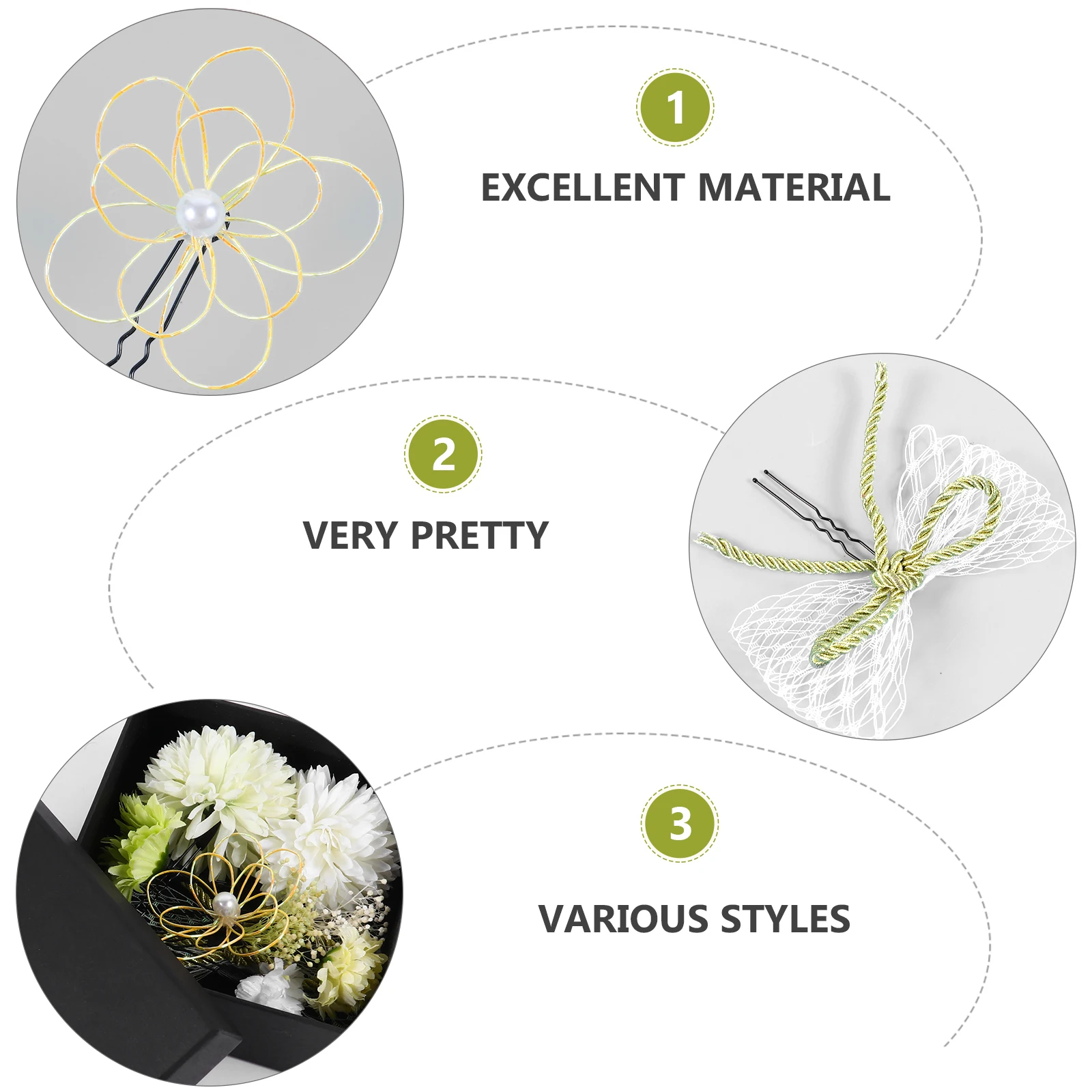 

Chrysanthemum Headdress Set Floral Wedding Decor Kimono Hair Jewelry Flower Decorative Wear