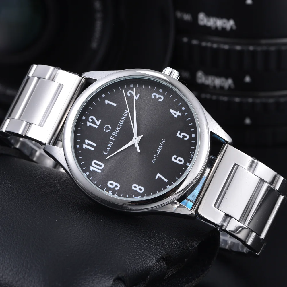 Luxury Top Quality AAA Carl F.Bucherer Brand Watches For Mens Luxury Multifunctional Auto Date Quartz Wristwatch AAA Male Clocks