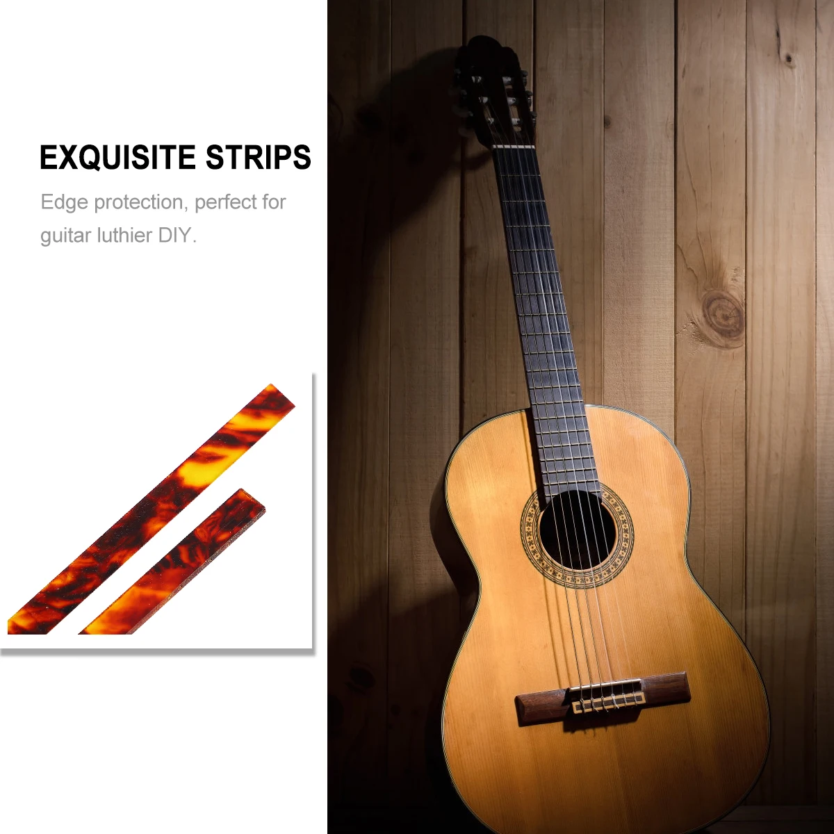 

2pcs Guitar Binding Strip High Grade Durable Edge Protection Replacement for Broken Old Strips Suitable for Guitar Ukulele
