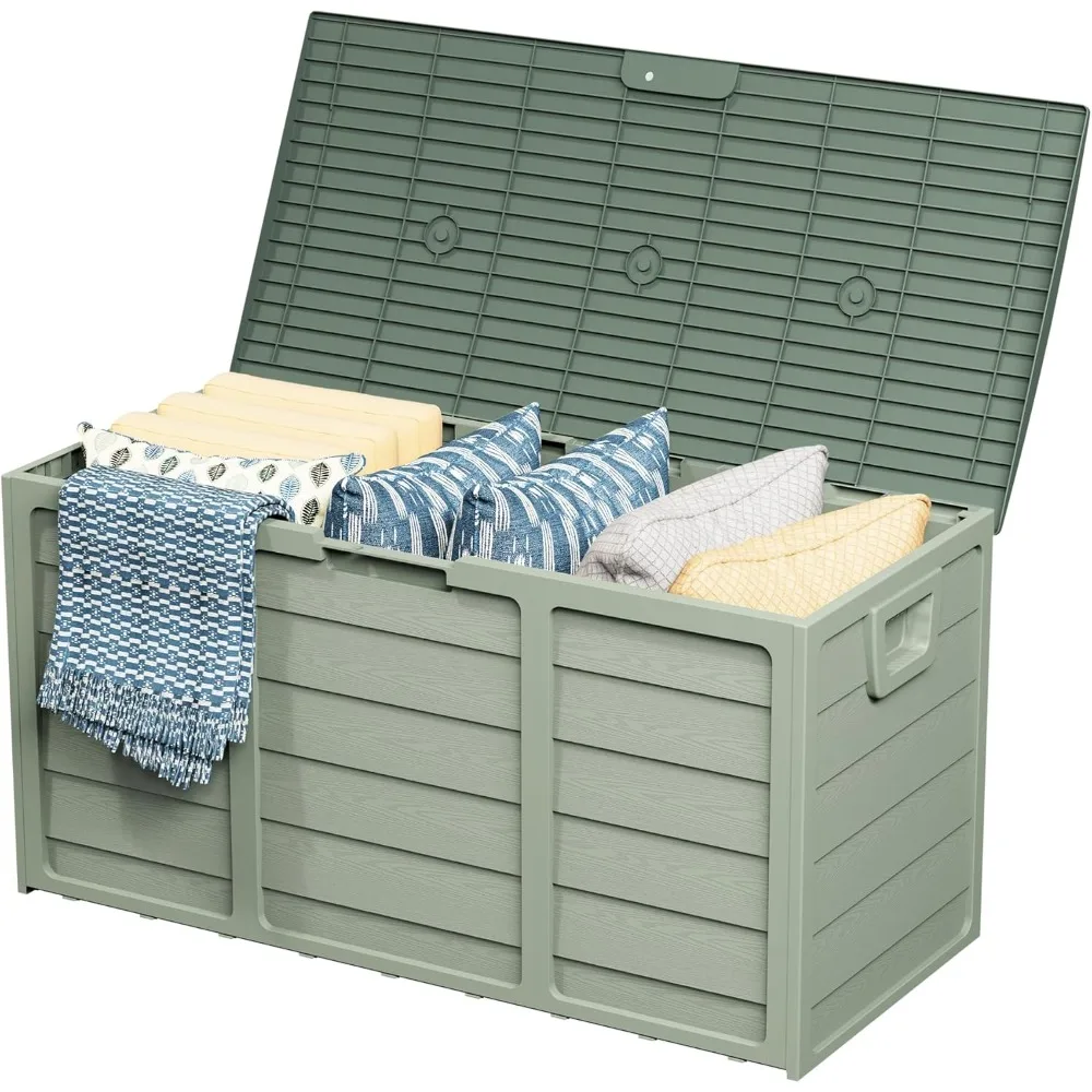 

Уличный ящик для хранения на 75 галлонов, всепогодный, под дерево, для балкона, сада, двора