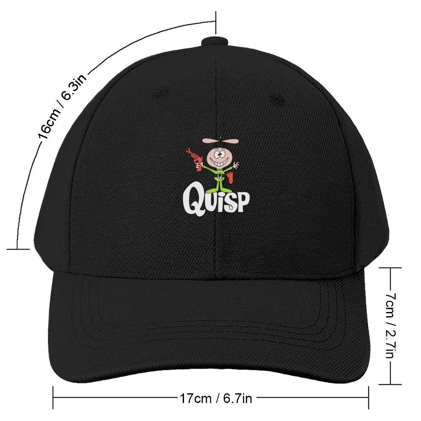 Quisp logo so cute art Baseball Cap Golf tea Hat Big Size Hat Mens Tennis Women's