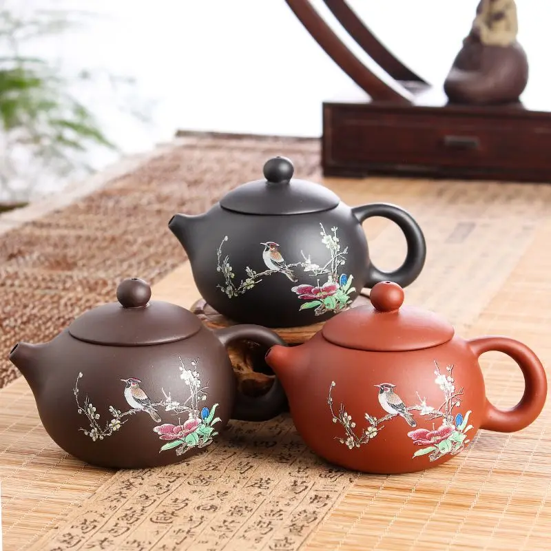 

150ML Small Capacity Yixing Machining Clay Teapot Xishi Tea Pot Chinese Tradition Teaware Oolong Pu're Tea Set Filter Kettle