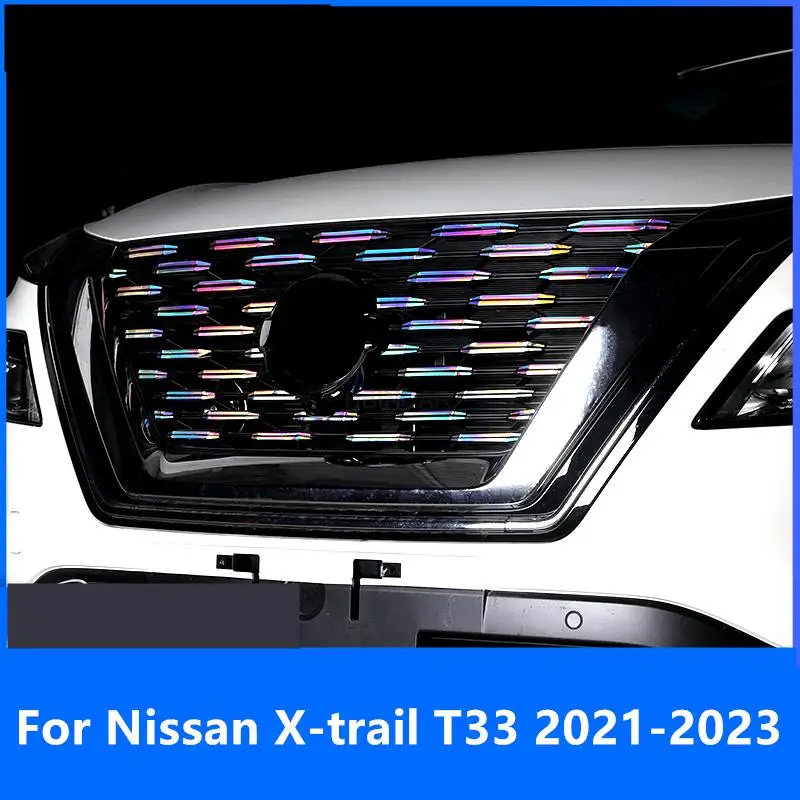 For Nissan X-trail T33 2021-2023 Car front net car logo decorative sticker body modification decorative accessories