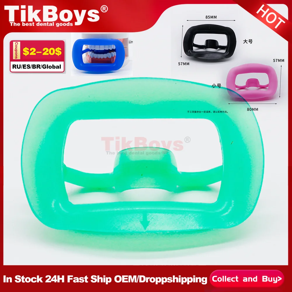 

Dental Soft Silicon 3D Lip Cheek Retractor Mouth Opener Cheek Gag Expand Bite Block Orthodontic Consumables Green Available