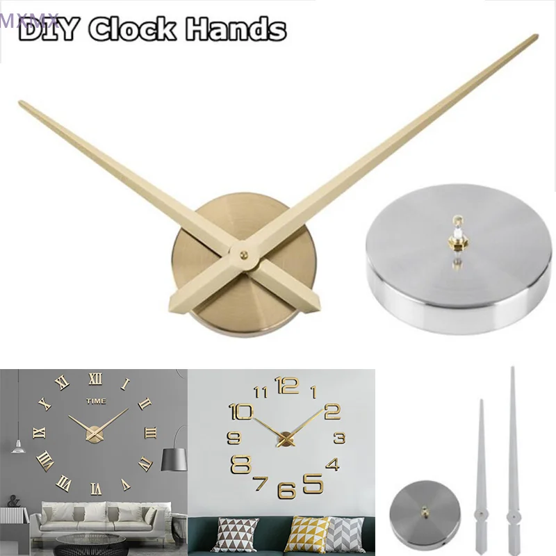 Big Size 3D Wall Clock Mechanism DIY Quartz Clock Movement Needles Hour Hands Accessories For Modern Simple Home Decor