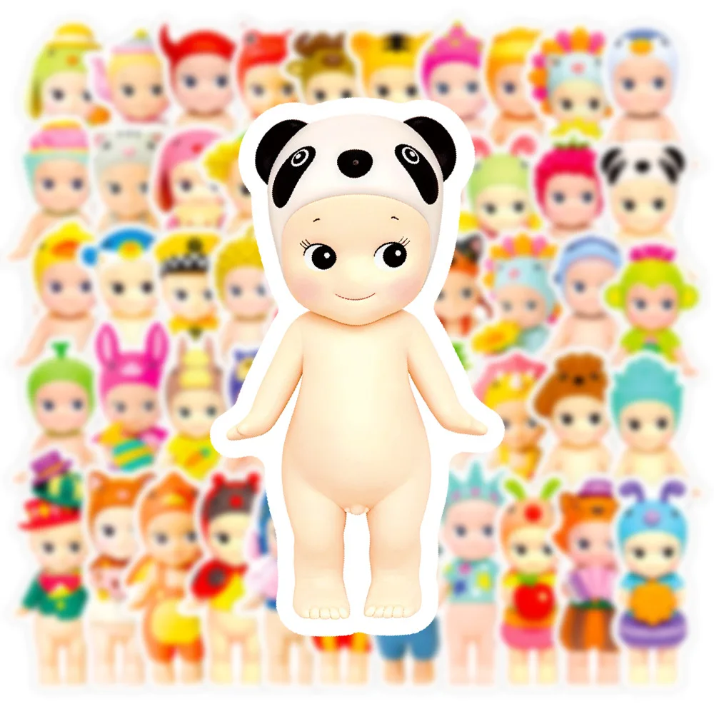 10/60PCS Leuke Sonny Angel Graffiti Sticker Kawaii Cartoon Decal Notebook Telefoon Gitaar Cup Skateboard Waterdichte Sticker Kid speelgoed