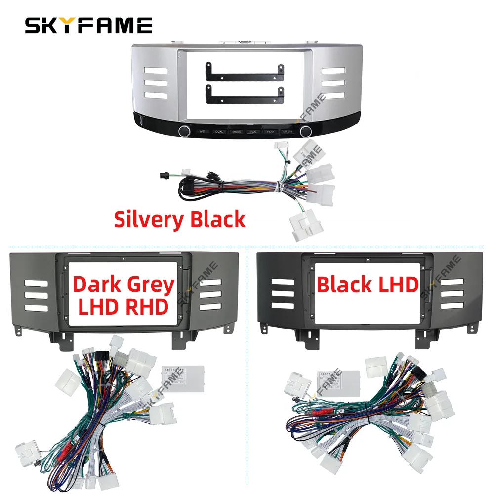 SKYFAME Car Frame Fascia Adapter Canbus Box Decoder Android Radio Dash Fitting Panel Kit For Toyota Reiz Mark X