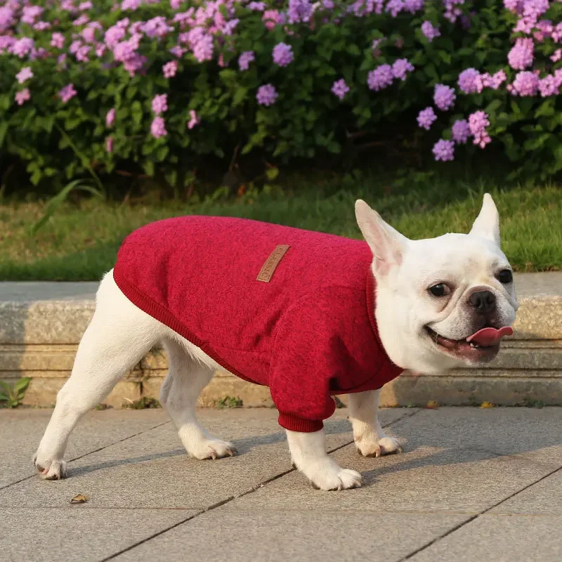 

2024 New Pet Dog Vest Hooded Sweatshirt Pug Dog Cat Pullover Outdoor Walking Dog Solid Color Casual Plush Warm Pet Vest Coat