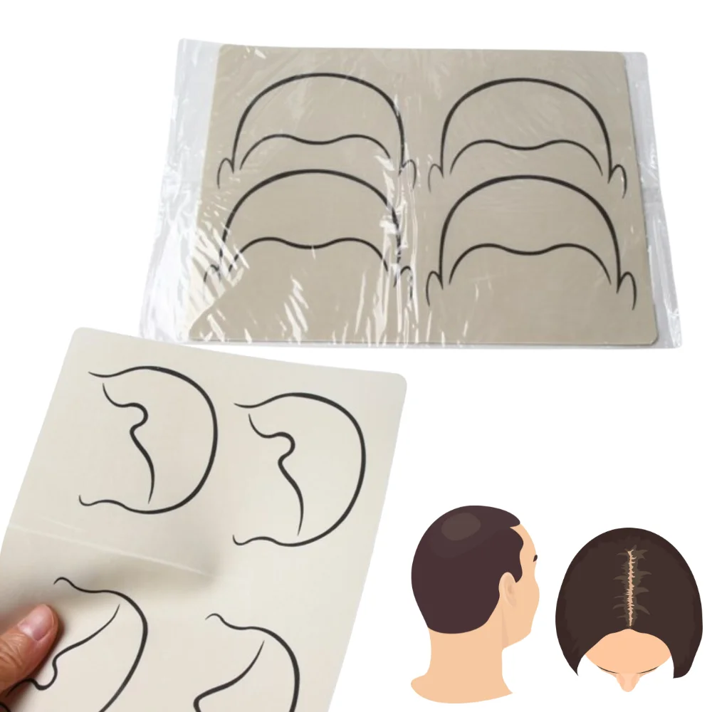 

1/3PCS Hairstroke Practice Tattoo Skin With Scalp Printing Micropigmentation SMP Training Skin For Beginner Supplies