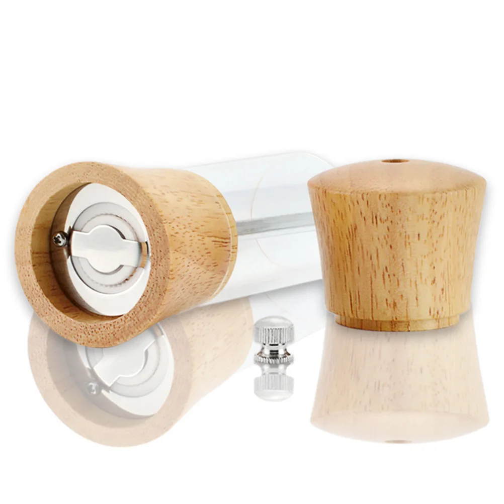 

Oak Acrylic Pepper Grinder Manual Precision Mechanism Clear Pepper Crusher Suitable for Cumin Aniseed Indoor Outdoor