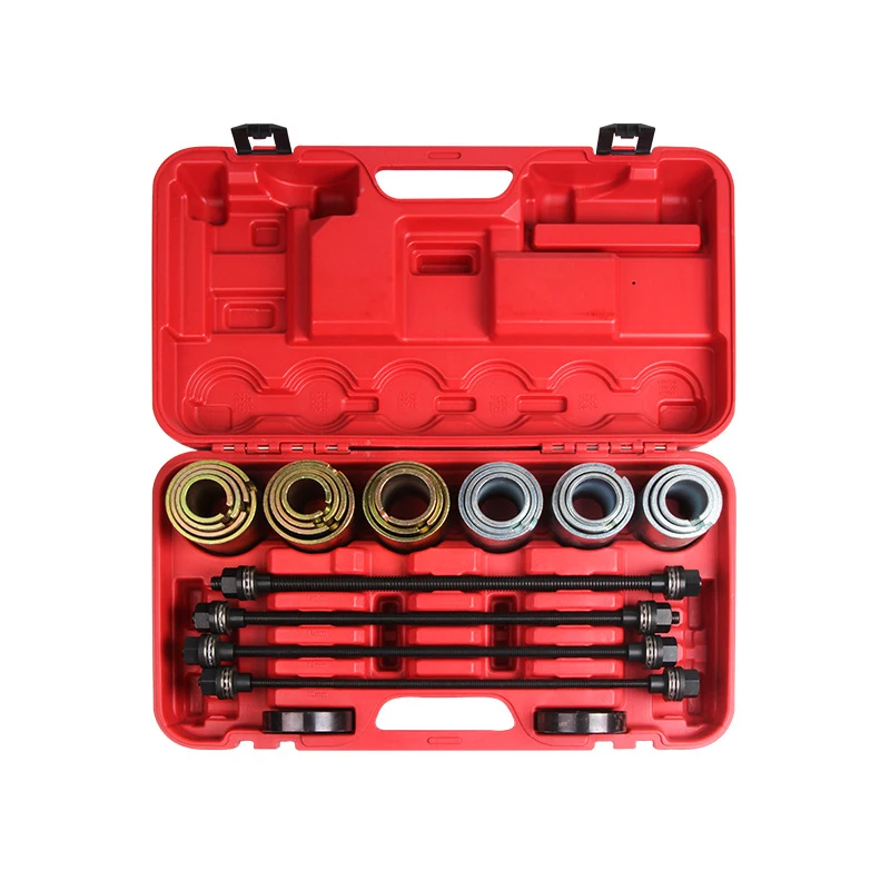 26pcs Universal Press And Pull Sleeve Kit Car Removal Installation Bushes Bearings Tool For Car Repair Auto Maintenance