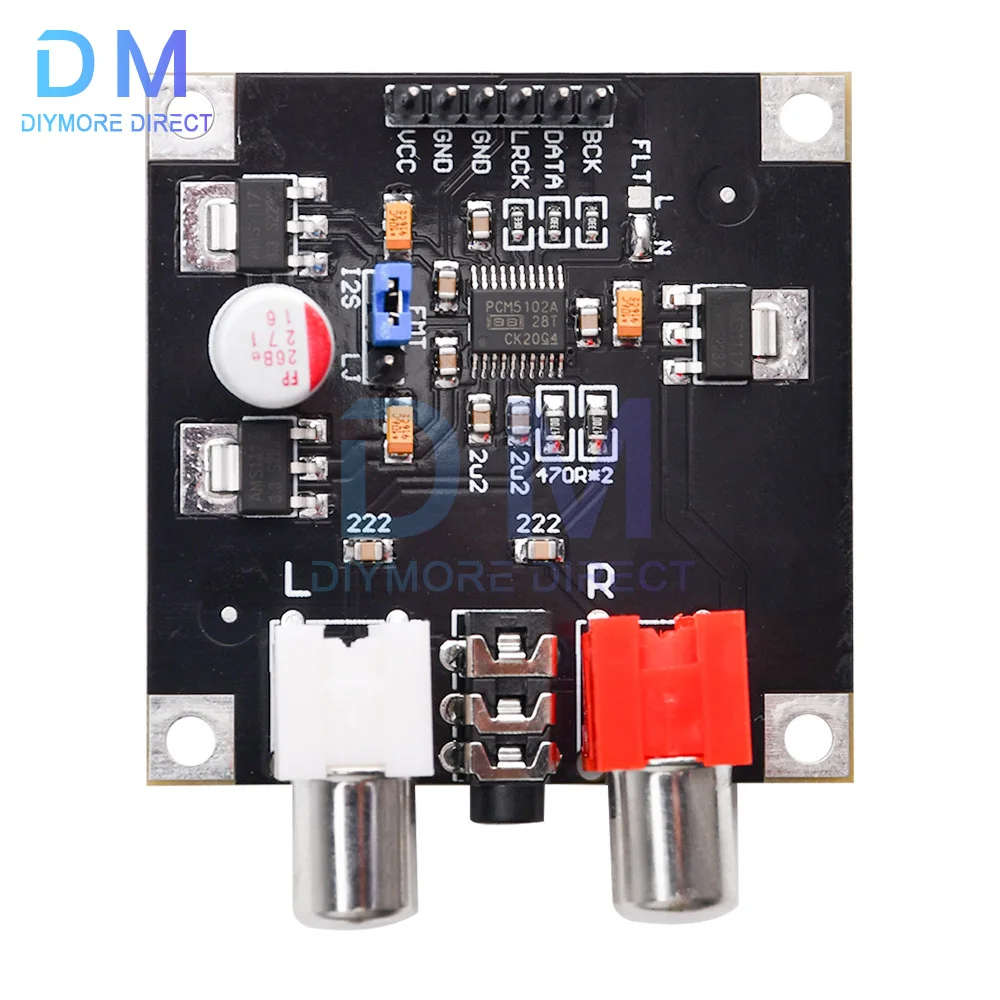 PCM5102/PCM5102A DAC Decoder I2S Player Board 32Bit for Arduino