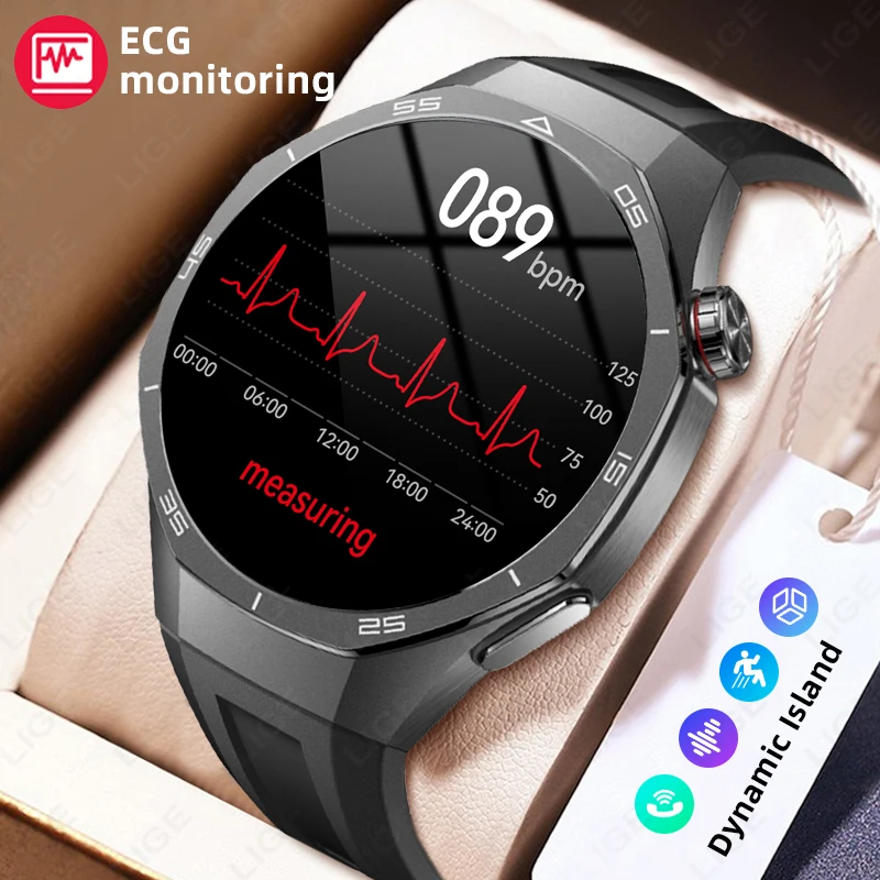 

2026 New GT5 Pro Smart Watch 1.52" HD AMOLED Screen ECG Health Smartwatch Waterproof Heart rate Bluetooth Call Smartwatches Men