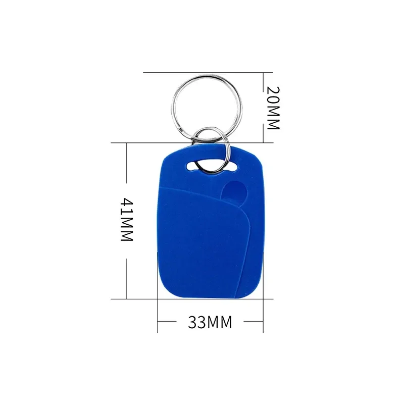 5pcs Rfid Dual Chip Smart Card Ic+Id Frequency Keychain Em/Tk4100 Authorized Access Control 1k S50 Read-Only Token Tag