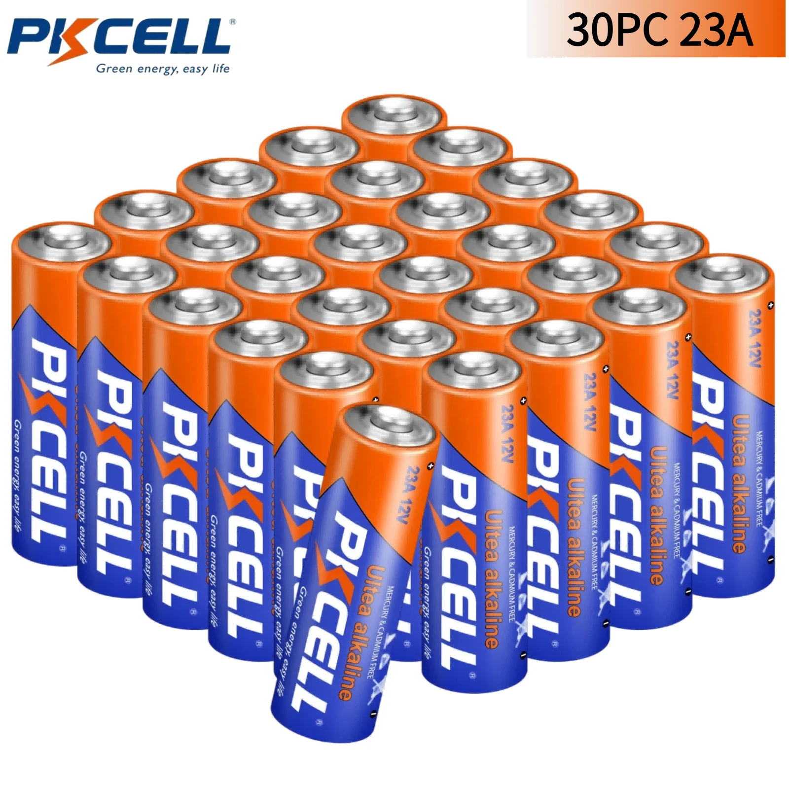 PKCELL 30ШТ 23AE 23A EL12 MN21 V23GA GP23A MS21 Щелочная электронная батарея для дверного звонка Автомобильной сигнализации Walkman Автомобильного пульта дистанционного управления