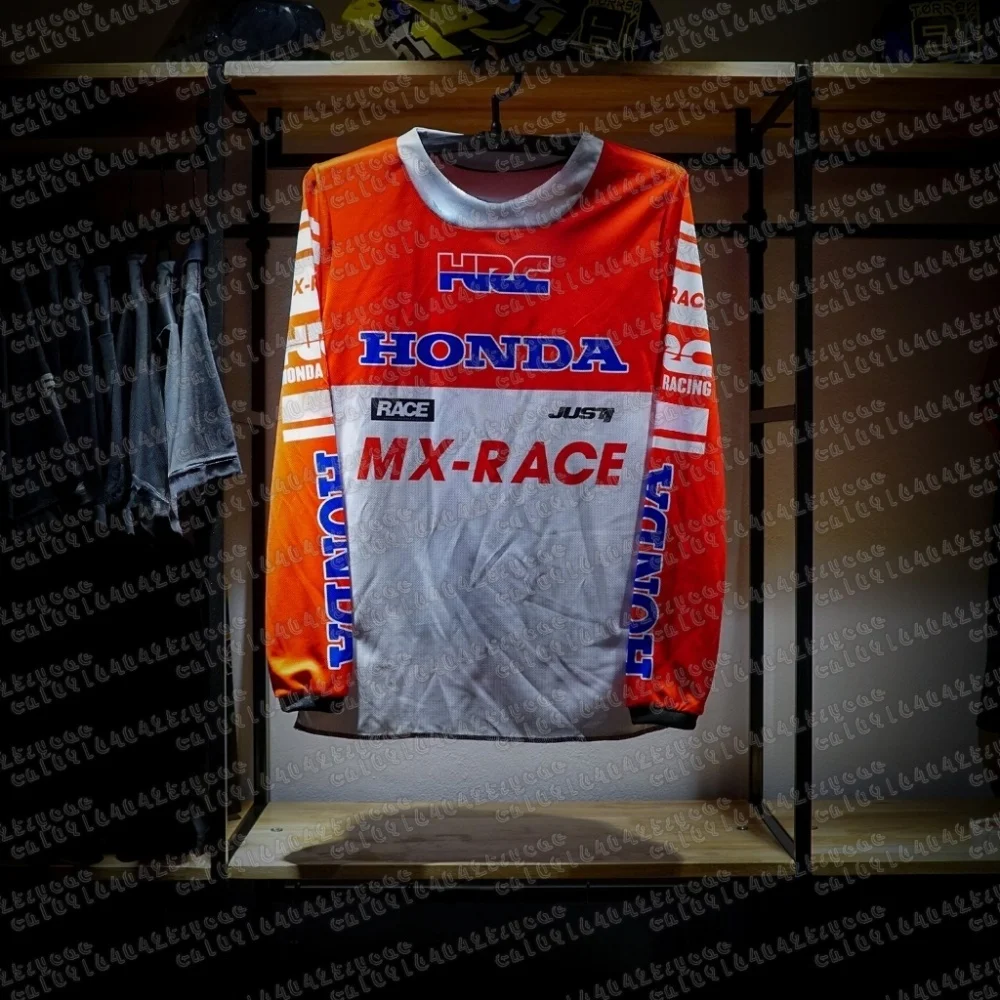 

Honda 2025 Summer Motorcycle Jersey Long Sleeve Riding Shirt Breathable Dirt Bike Racing Gear Comfortable Off-Road Moto Top
