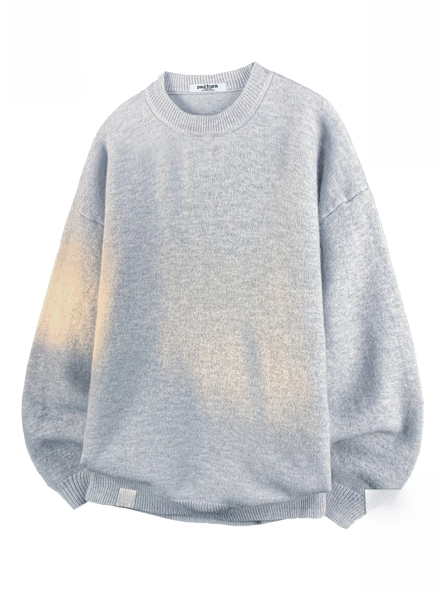 

Мужской свитер Paul Frank с круглым вырезом, на флисовой подкладке, свободного кроя, теплый зимний, универсальный, комфортный, из смесового полиэстера