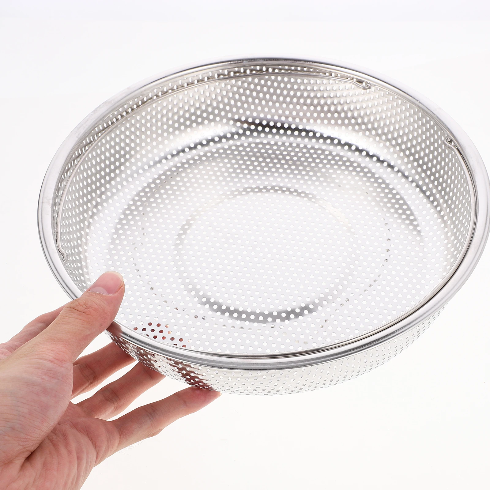 

Stainless Steel Steaming Basket Lightweight Kitchen Steamer Tray for Fish Vegetable Meat Food Steaming Basket