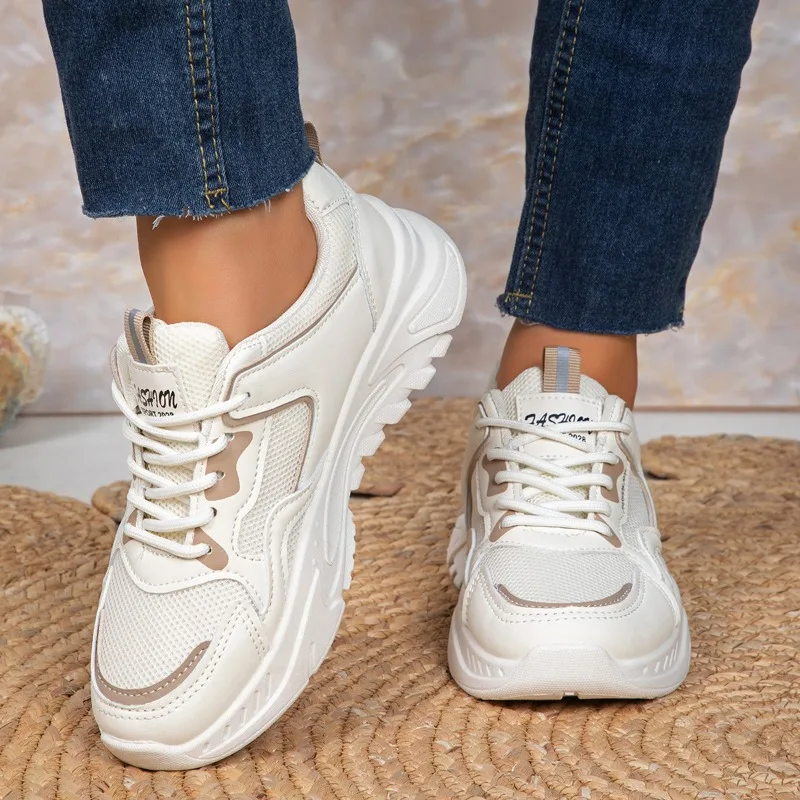 

Дышащая спортивная обувь с сеткой, новые женские весенне-осенние легкие дышащие кроссовки на мягкой подошве для бега и отдыха