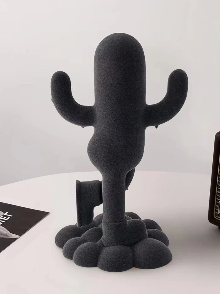 

Home Decor Decoration Decoration Abstract Plush Abstract Cactus Statue Decorations Resin Plush Crafts Gifts