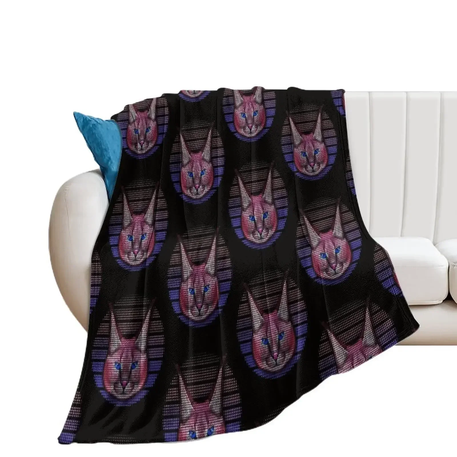 

Caracal vintage caracal big cat caracal Throw Blanket halloween Sleeping Bag Beach Large Blankets